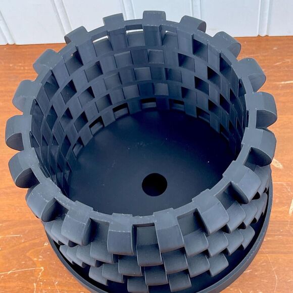 The Sinol Orchid Planter Pot with Drainage Tray, Modern Unique - Picture 4 of 9